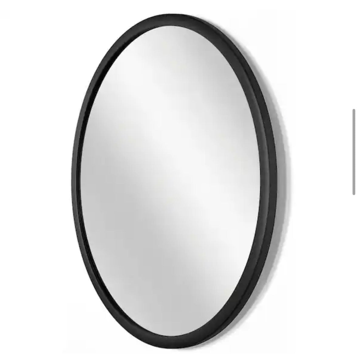 Nera 22 in. W x 22 in. H Wall Mirror - Matte Black Framed