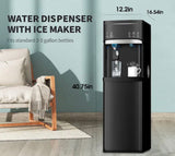 3 or 5 gal. Bottom Load Water Dispenser in Black with 3 in 1 Hot and Cold Water Functions