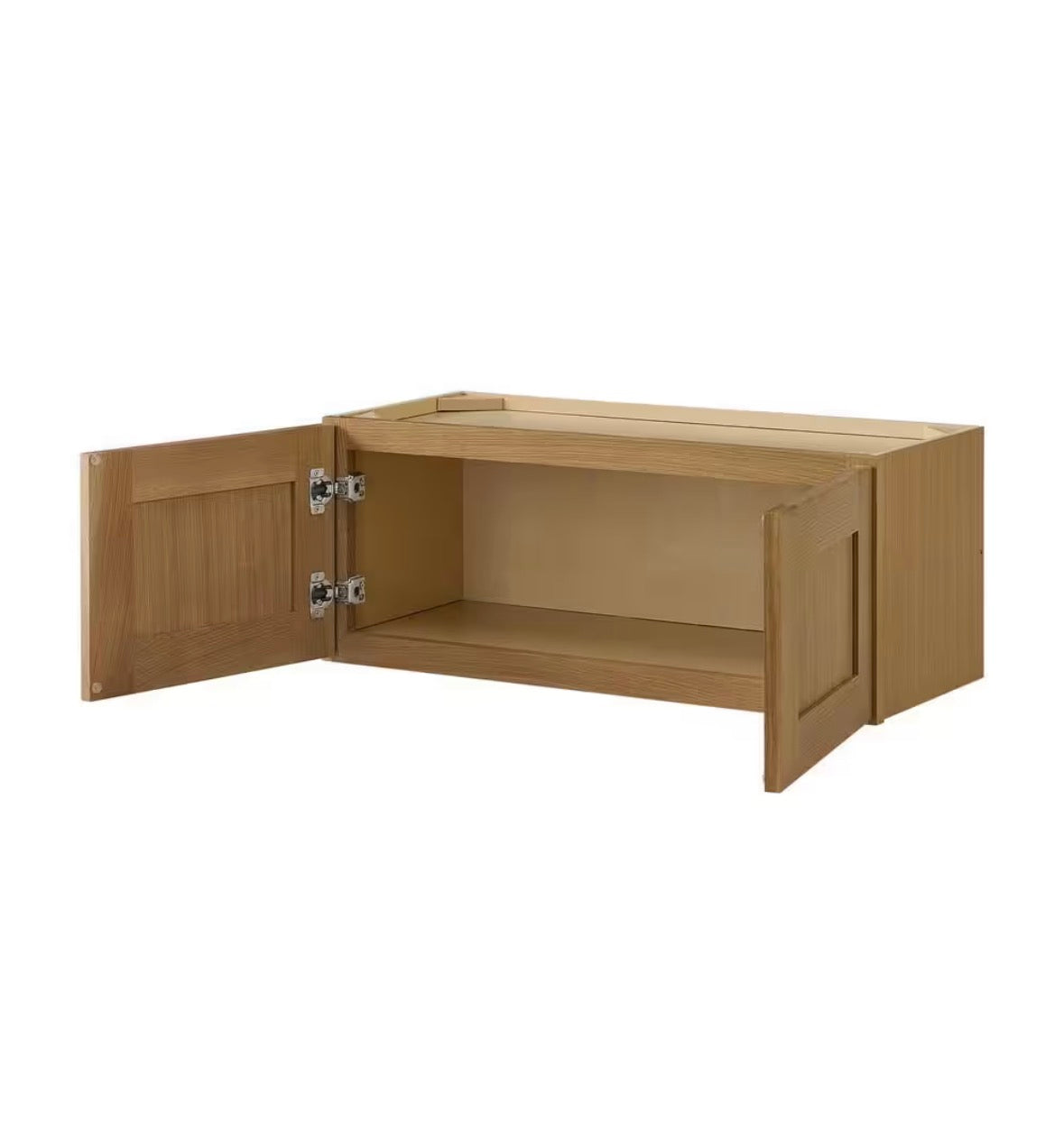 Avondale 30 in. W x 12 in. D x 12 in. H Ready to Assemble Plywood Shaker Wall Bridge Kitchen Cabinet in White Oak