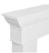 65 in. L x 49-1/2 in. H Monolith Mantel, White