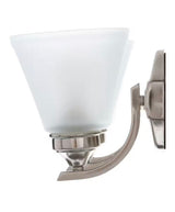 Tavish 24 in. 3-Light Brushed Nickel Classic Vanity with Frosted Glass Shade