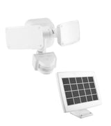 1000 Lumens 180Ã‚Â° White Solar Powered Motion Activated Outdoor Integrated LED Flood Light