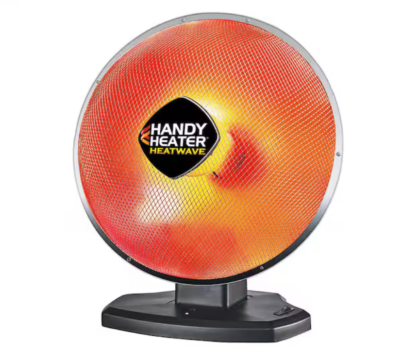 1500-Watt 18.5 in. Electric Ceramic Parabolic Space Heater with Tip-Over Safety