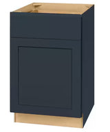Avondale 21 in. W x 24 in. D x 34.5 in. H Ready to Assemble Plywood Shaker Base Kitchen Cabinet in Ink Blue