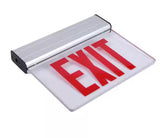 120-Volt to 277-Volt with Ni-Cad 4.8-Volt Edge Lit Integrated LED Red Exit Sign