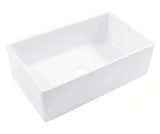 Bradstreet II 30 in. Farmhouse Apron Front Undermount Single Bowl Crisp White Fireclay Kitchen Sink