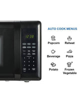 0.7 cu. ft. 700-Watt Compact Countertop Microwave Oven in Black