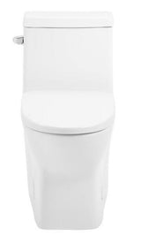 Sublime II 1-Piece 1.28 GPF Single Flush Round Toilet in Glossy White, Seat Included