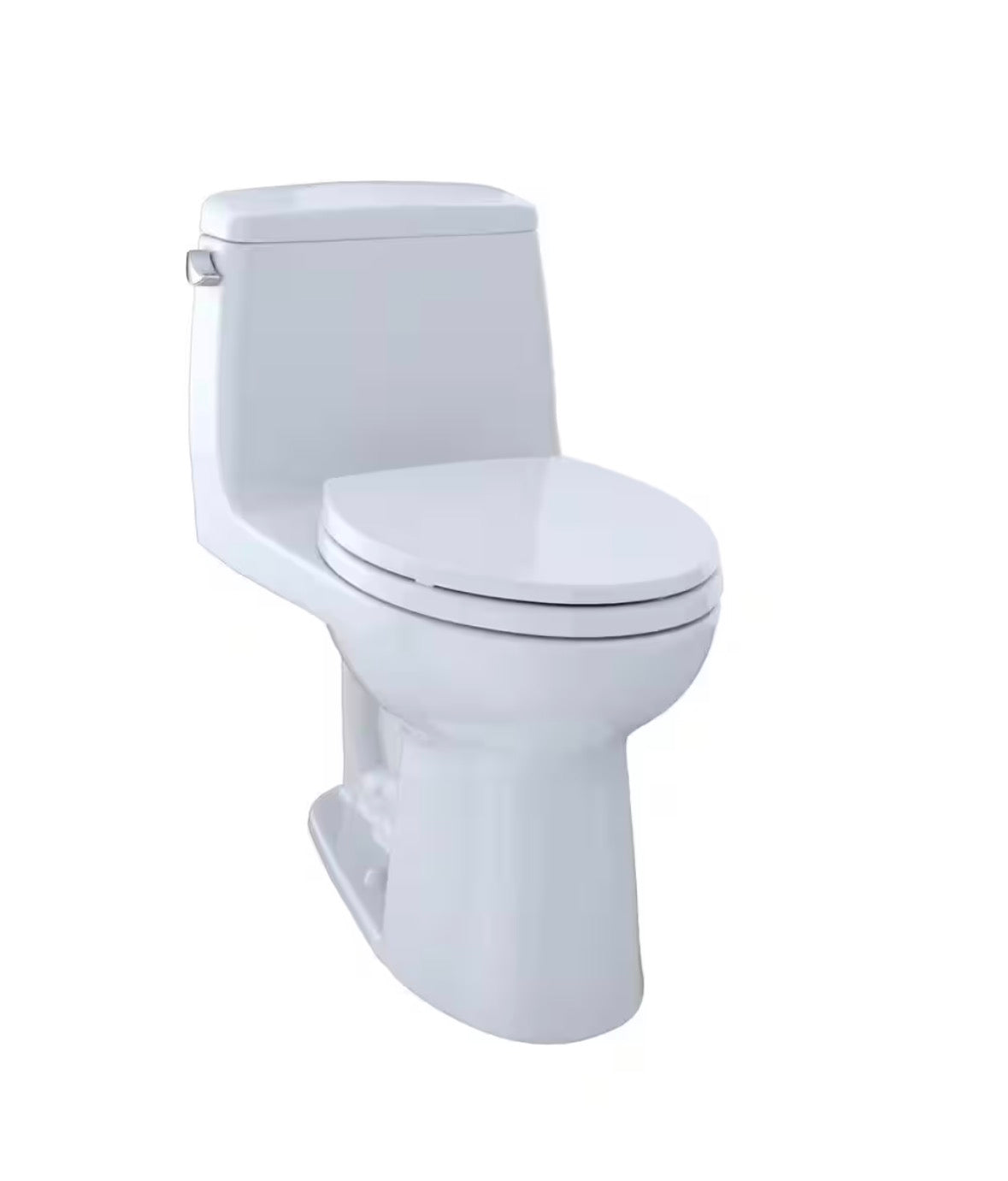 Eco UltraMax 1-Piece 1.28 GPF Single Flush Elongated Standard Height Toilet in Cotton White, SoftClose Seat Included