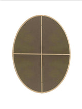 Brass 40 in. W x 30 in. H Oval Vanity Mirror