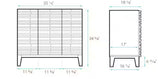 Cascade 19.7 in. W x 36 in. D x 7.85 in. H Single Sink Bath Vanity Cabinet without Top in Black