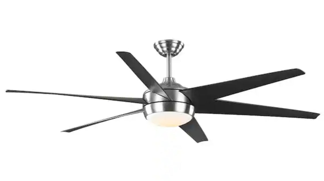 Windward 68 in. White Color Changing Integrated LED Brushed Nickel Ceiling Fan with Light Kit, DC Motor and Remote