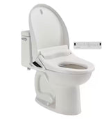 Advanced Clean AC 2.0 Slow Close SpaLet Electric Bidet Seat for Elongated Toilet in White