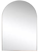 Elodie 24 in. W x 36 in. H Medium Arched Metal Framed Wall Mounted Mirror, Gold