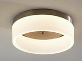 7.85 in. 12-Watt Brushed Nickel Integrated LED Ceiling Flush Mount