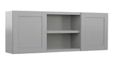 Vesuvius Gray Plywood Shaker Stock Ready to Assemble Wall Kitchen Laundry Cabinet w Soft Close 60 in. x 23 in. x 12 in.