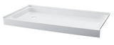 Voltaire 32 in. x 60 in. Acrylic, Single-Threshold, Left-Hand Drain, Shower Base in White