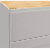 Avondale 24 in. W x 24 in. D x 34.5 in. H Ready to Assemble Plywood Shaker Drawer Base Kitchen Cabinet in Dove Gray