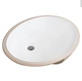 19.5 in. Undermount Oval Vitreous China Bathroom Sink in White