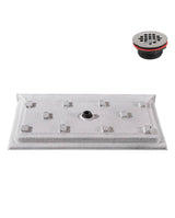 GB-2520-84-BL 60 in. x 36 in. Alcove Acrylic Shower Pan Base in Glossy Black with Center Drain, Drain Included