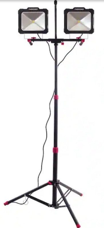 10,000-Lumen Twin-Head LED Work Light