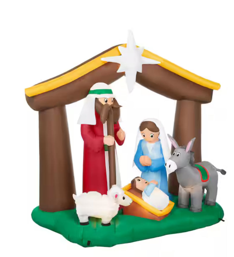 6 ft. LED Nativity Scene Christmas AirblownÂ® Inflatable