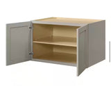 Avondale 36 in. W x 24 in. D x 24 in. H Ready to Assemble Plywood Shaker Wall Bridge Kitchen Cabinet in Dove Gray