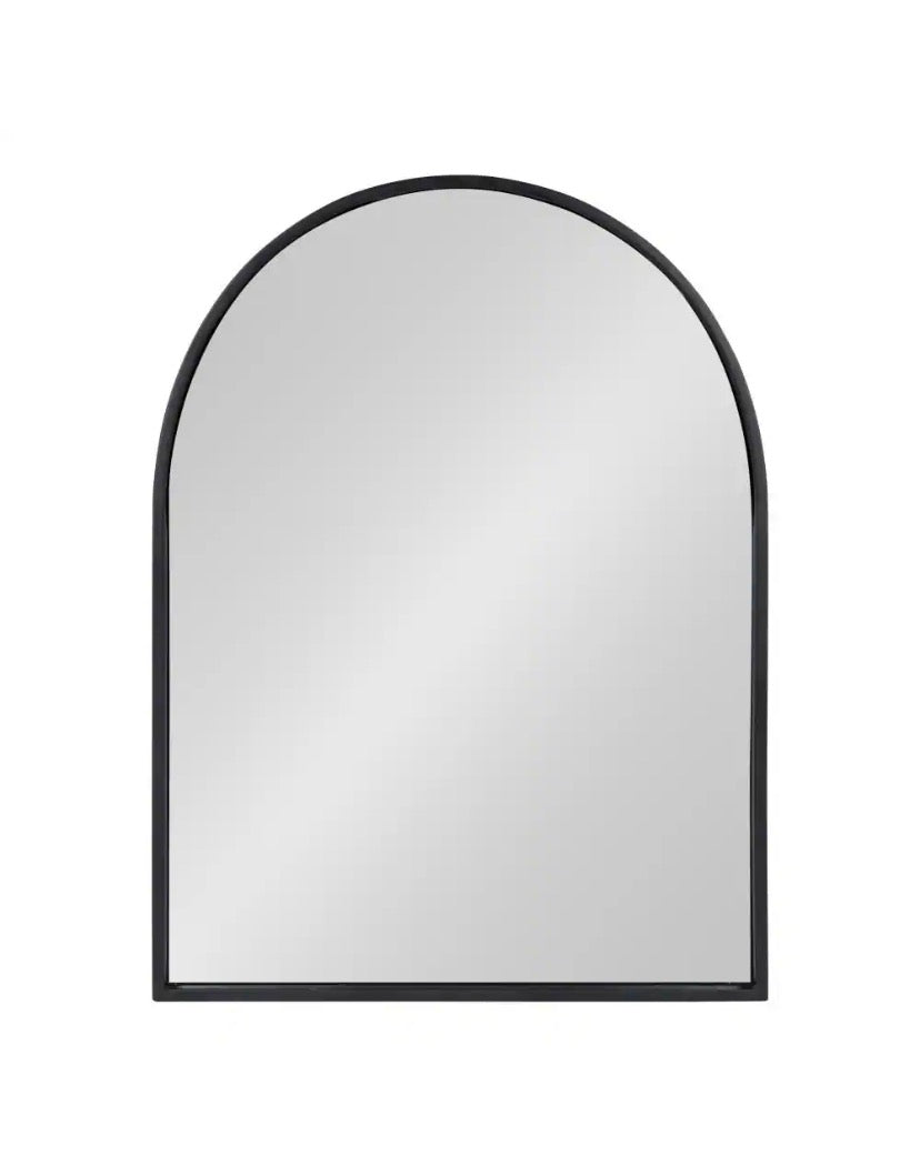 36 in. W x 36 in. H Black Vanity Round Wall Mirror Aluminum Alloy Frame Bathroom Mirror