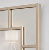 Medium Rectangle Champagne Classic Accent Mirror (36 in. H x 24 in. W)