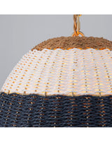 Dylan 3-Light Chandelier Woven Shade Modern/Contemporary Bell Medium Hanging Pendant Light