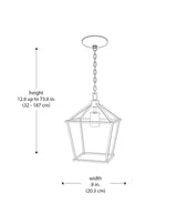 Weyburn 1-Light Bronze Farmhouse Mini Pendant Light Fixture with Caged Metal Shade