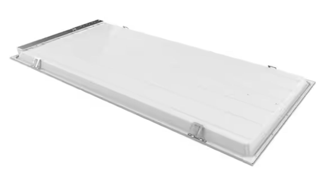 2 ft. x 4 ft. White Integrated LED Flat Panel Troffer Light Fixture at 5000 Lumens, 4000K Bright White