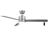 Madison 52 in. Integrated LED Brushed Nickel Ceiling Fan with Light and Remote Control with Color Changing Technology