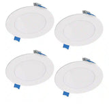HLBSL4 4 in. Adjustable CCT Canless IC Rated Dimmable Indoor Integrated LED Recessed Light Kit (4-Pack)