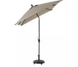 6.5 ft. x 10 ft. Aluminum Market Tilt Patio Umbrella in Riverbed