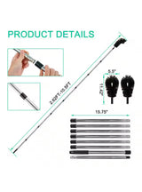11.5 ft. Gutter Cleaning Utility Brush With Telescoping Handle, Rain Cleaner Extendable, Gutter Cleaning Tool