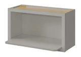 Avondale 30 in. W x 12 in. D x 18 in. H Ready to Assemble Plywood Shaker Microwave Wall Kitchen Cabinet in Dove Gray