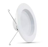 5/6 in. Integrated LED White Retrofit Recessed Light Trim Dimmable CEC Downlight Soft White 2700K, 6-Pack