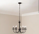 7-Light Oil Rubbed Bronze Candle Chandelier Light Fixture