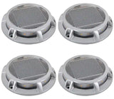 Solar 15 Lumens Silver Integrated LED In-Ground Disk Path Light with Textured Lens (4-Pack); Weather/Rust Resistant