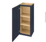 Avondale 15 in. W x 12 in. D x 36 in. H Ready to Assemble Plywood Shaker Wall Kitchen Cabinet in Ink Blue