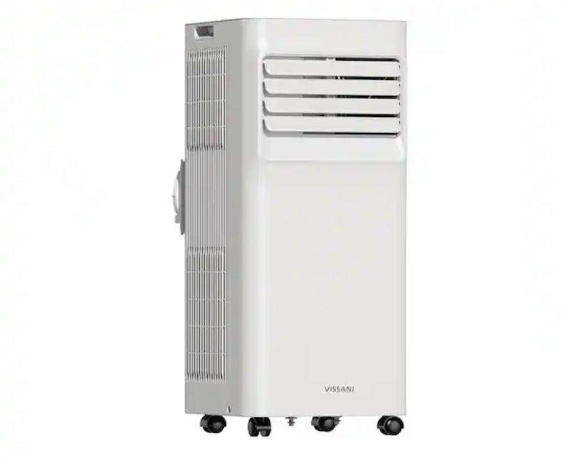 6,000 BTU 115-Volt Portable Air Conditioner for 250 sq. ft Rooms in White, Powered by Hubspace