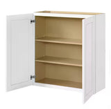 Avondale 33 in. W x 12 in. D x 36 in. H Ready to Assemble Plywood Shaker Wall Kitchen Cabinet in Alpine White