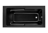 Voltaire 60 in. Acrylic Right Drain Rectangular Alcove Bathtub in Matte Black