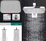 2-Handle 2-Spray Tub and Shower Faucet Handheld Shower Combo with 8 in. Rain Shower Head in Chrome (Valve Included)