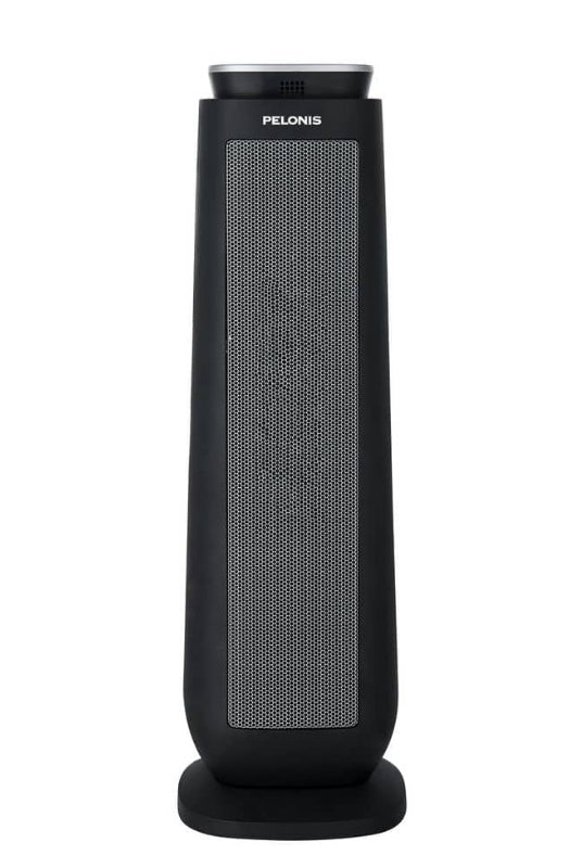 1500-Watt 23 in. Digital Tower Indoor Ceramic Heater Quiet Operation w/ Safety Overheat Protection and Fan Mode in Black