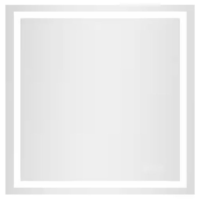 36 in. W x 36 in. H Rectangular Frameless LED Light Anti-Fog Wall Mirror Bathroom Vanity Mirror Adjustable Bright