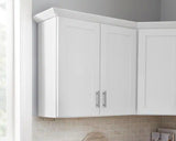 Avondale Shaker Alpine White Ready to Assemble Plywood 30 in Wall Kitchen Cabinet (30 in W x 36 in H x 12 in D)