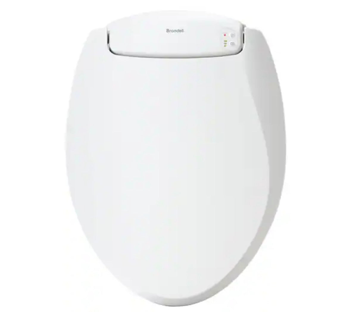 LumaWarm Heated Nightlight Elongated Closed Front Toilet Seat in White