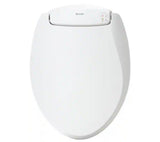LumaWarm Heated Nightlight Elongated Closed Front Toilet Seat in White
